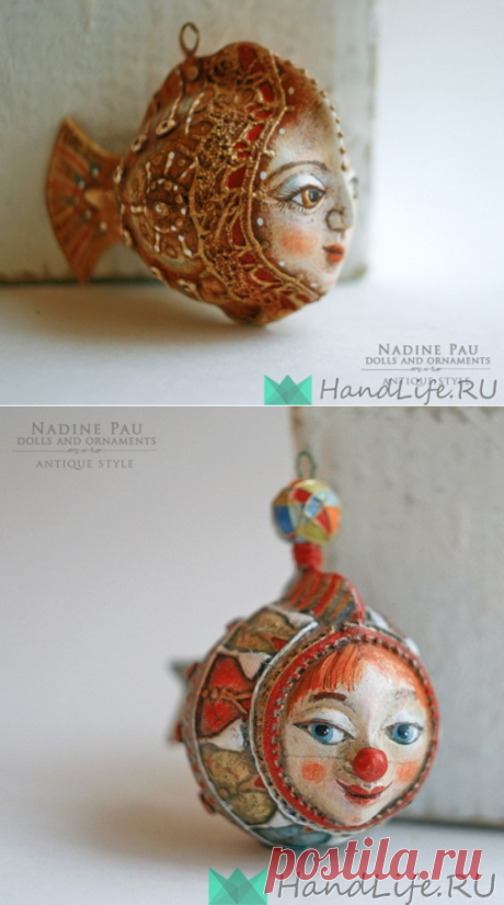 Елочные игрушки Надежды Шахристенберг - рыбки / Новый год!