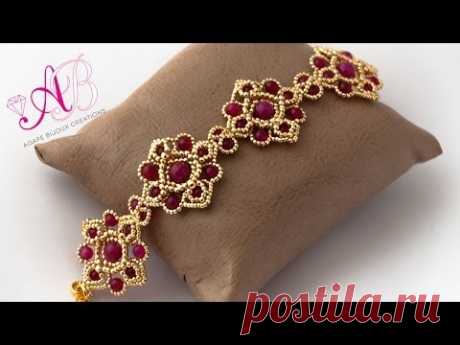 ENG SUBS - DIY Tutorial Bracciale G&G con perline e pietre di giada - Beadwork