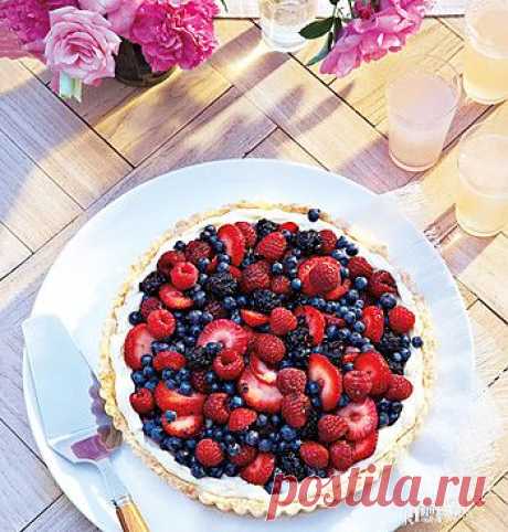 Рецепт пирога с ягодами в мультиварке - Пирог в мультиварке . 1001 ЕДА вкусные рецепты с фото!