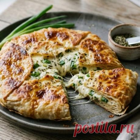 Ленивое хачапури из лаваша