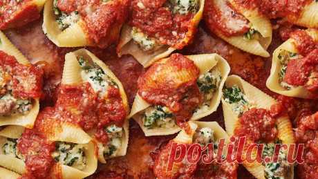 Sausage, Spinach and Cheese Stuffed Shells recipe - from Tablespoon!