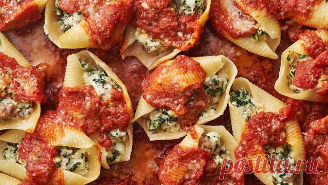 Sausage, Spinach and Cheese Stuffed Shells recipe - from Tablespoon!
