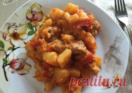 Жаркое из свинины в мультиварке