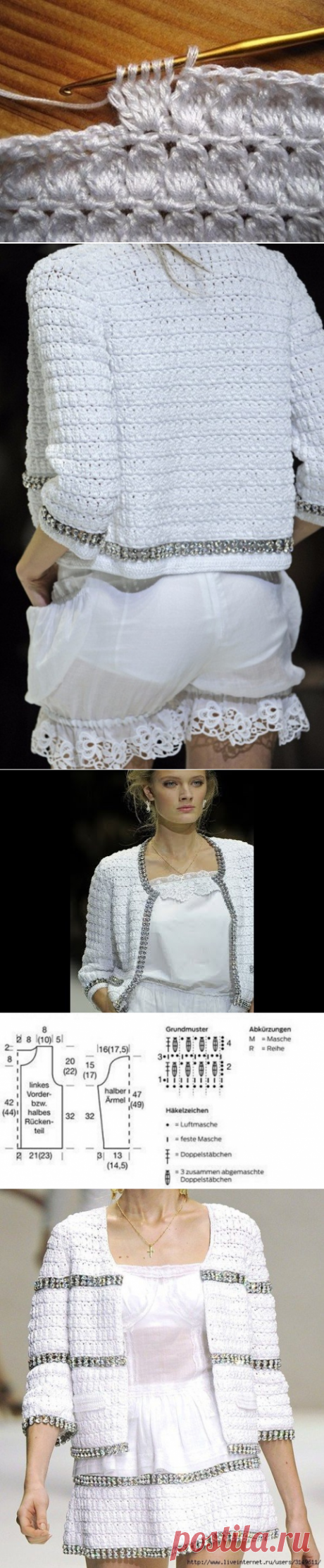 Жакет крючком в стиле Dolce &amp; Gabbana &amp;#8212; Красивое вязание