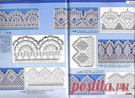 Края и кромки. Схемы вязания