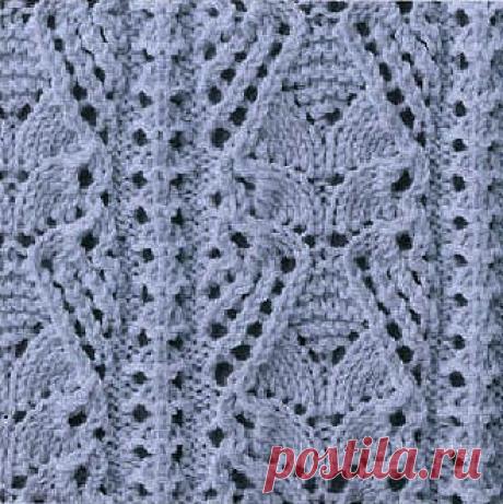 японские ажурные узоры спицами схемы - Поиск в Google