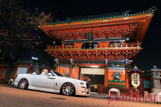 Нескромный Rolls-Royce Dawn из Японии с обвесом от ателье Wald (13 фото) . Чёрт побери