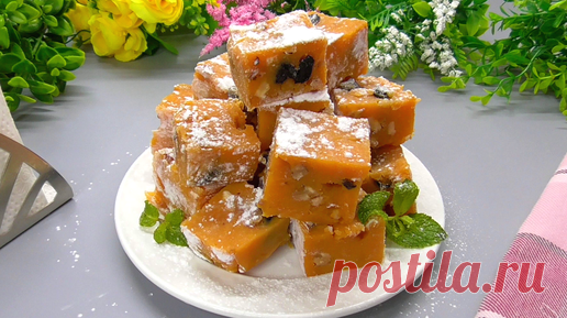 Восточная сладость из тыквы и яблок, похожая на мармелад — готовила первый раз, но точно не последний, это вкусно | Заходи, поедим | Дзен