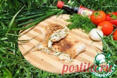 Конвертики из лаваша "Фитнес" - кулинарный рецепт