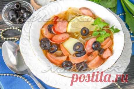Солянка с колбасой, рецепт