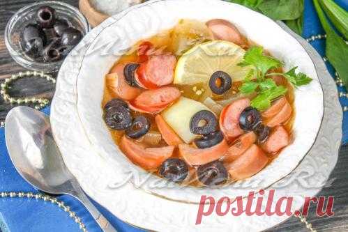 Солянка с колбасой, рецепт