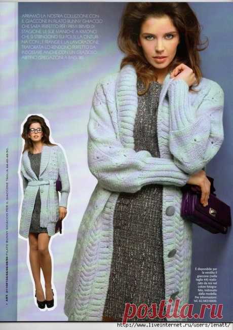 УДЛИНЕННЫЙ ЖАКЕТ С ПОЯСОМ