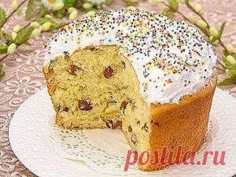 Пасхальный кулич на сметане.