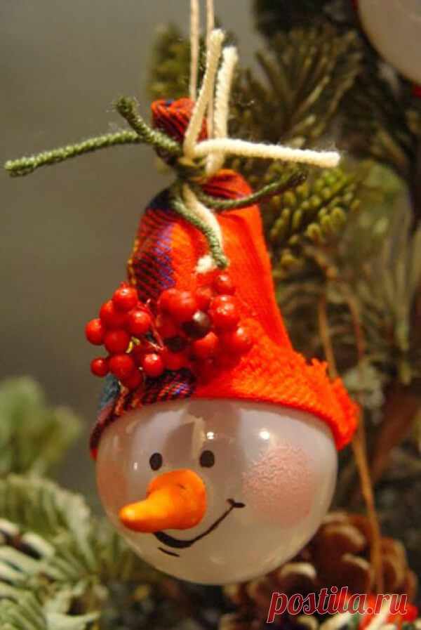 Елочные игрушки из лампочек. Елочные игрушки из лампочек своими руками