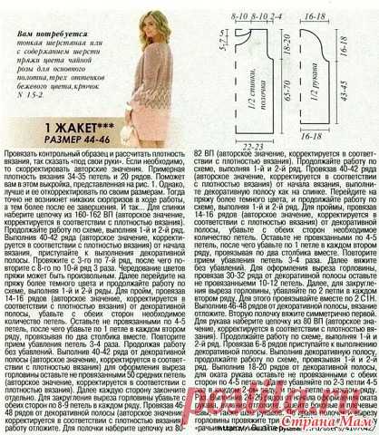 . Жакет крючком с узором миссони - Вязание - Страна Мам