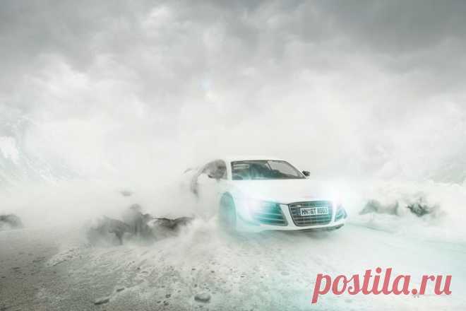 Audi R8: Как снять рекламу дорогостоящего автомобиля без участия самого автомобиля