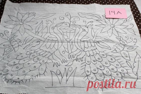 Patrones De Bordado, Bordado Mexicano Patrones, Bordado Otomi 79C