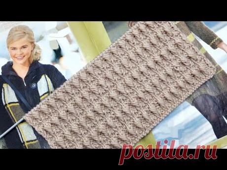 Узор спицами  "Капелька"