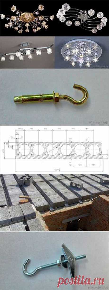 Установка люстры
