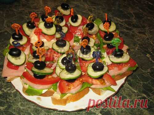 Бутерброды для фуршета