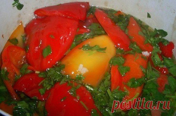 Перец, маринованный половинками за 5 минут / Царский пир