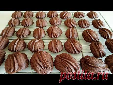 Песочное печенье Ракушка с какао. Рецепт печенья наскоро!