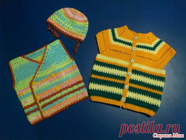 *Простые жилетки для мальчиков - Вязание для детей - Страна Мам