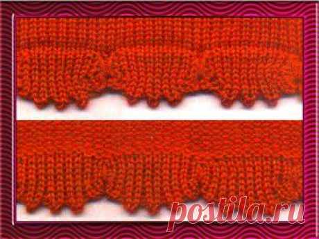 Фестоны с зубчиками » Школа машинного вязания
