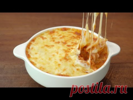 [Подзаголовок] Паста с курицей и помидорами :: Рецепт запекания пасты с курицей