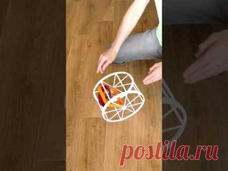 🌑 Гироскоп в беличьей клетке Эксперимент Безопорное движение #3dprinting #Shorts Игорь Белецкий