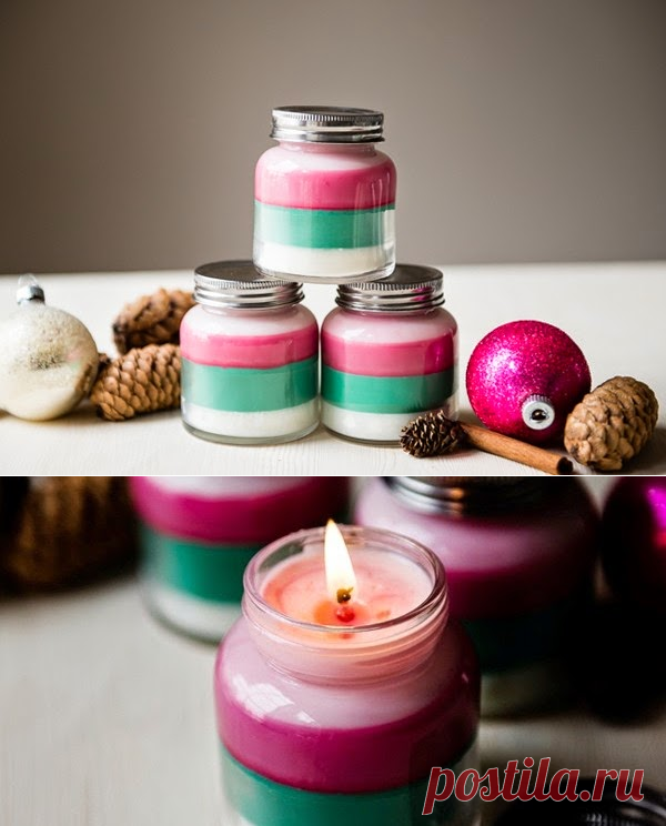 DIY Como hacer decorativas velas de Colores