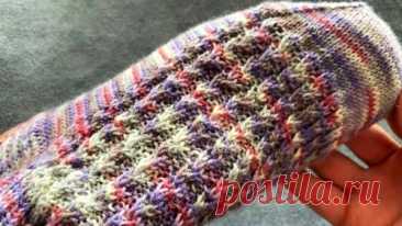 УЗОР ДЛЯ НОСКОВ И КРУГОВОГО ВЯЗАНИЯ