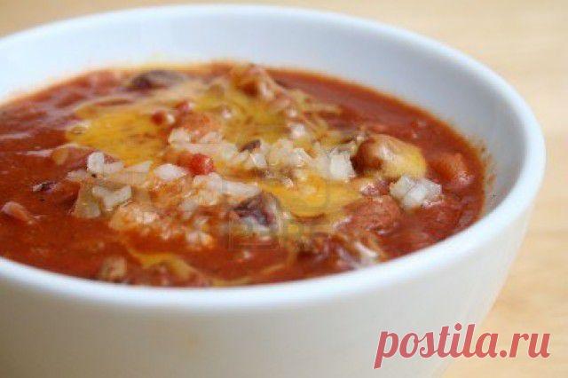 Рассольник с ветчиной и фасолью