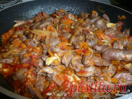 Куриные сердечки - пошаговый кулинарный рецепт на Повар.ру