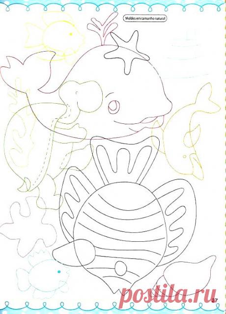 sea animal appliques | pattern