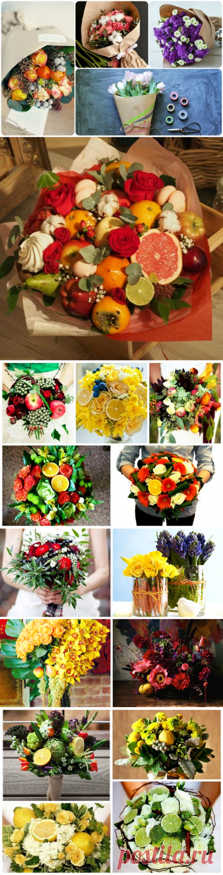 Самые красивые и модные букеты цветов 2017-2018 - фото, модные тренды во флористике