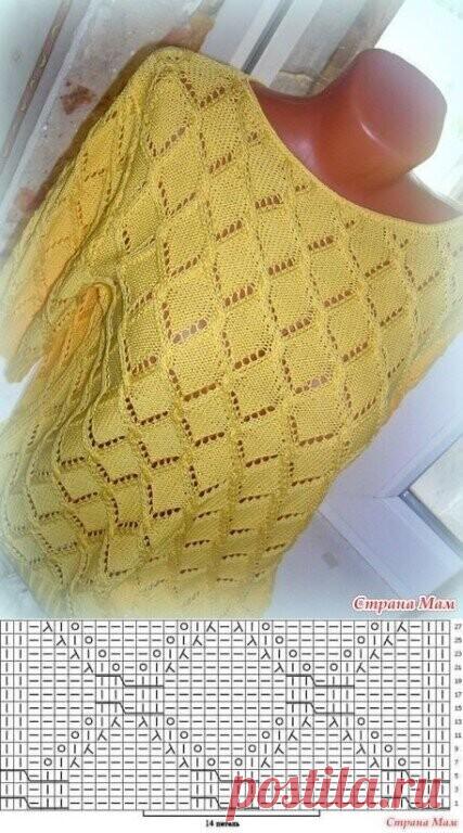 Ажурный узор для кофточки#Узоры