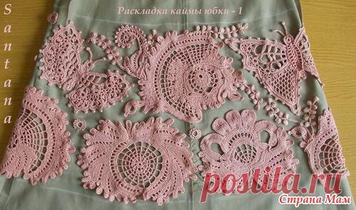 Костюм "Сады Эдема" от Сантана (раскладка на ткани + подготовка к 1-ой примерке).