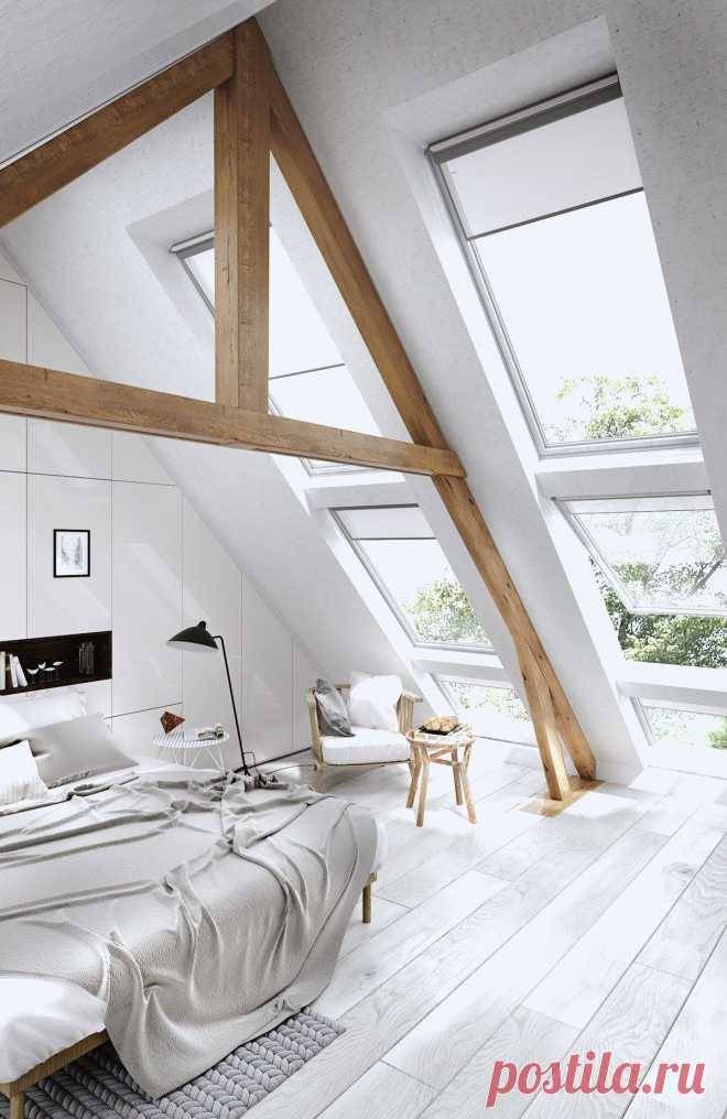 large windows make a loft, loftier. 8 Cozy Bedroom Attic Lofts Спальня В Мансарде Дизайн, Спальни В Мансарде, Спальня В Стиле Лофт, Идеи Для Спальни, Ванная В Мансарде, Уютная Спальня, Идеи Для Украшения, Идеи Домашнего Декора, Домашний Декор