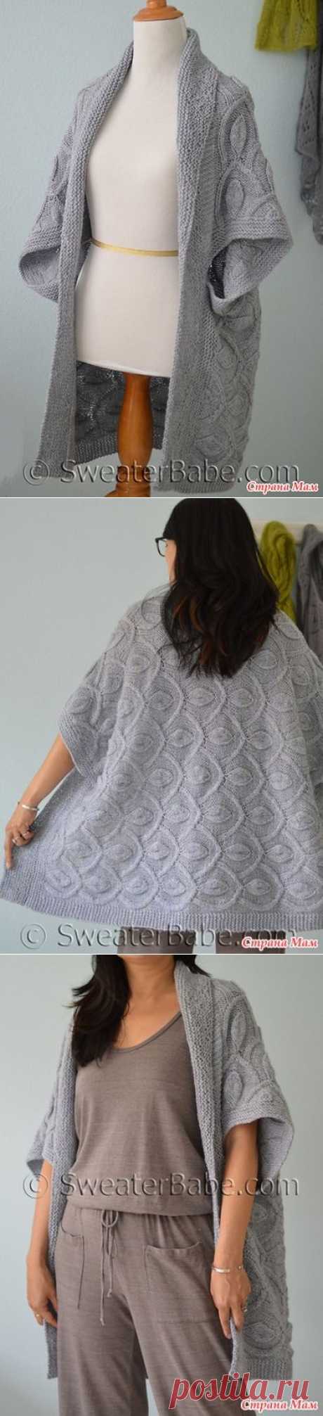 Серый кардиган - Вязание - Страна Мам