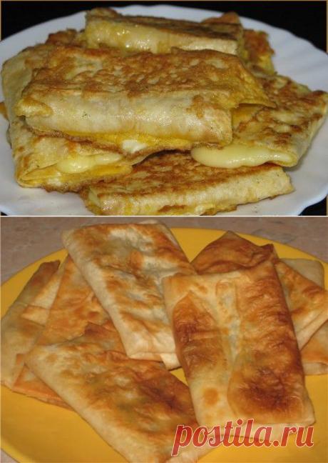 Рецепт жареных рулетиков из лаваша с сыром / Простые рецепты