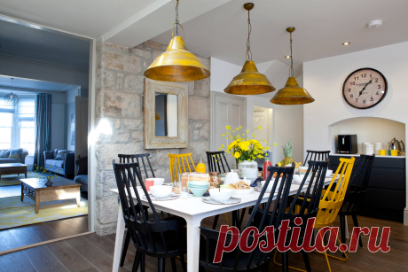 Оформление кухни-столовой в частном доме | Роскошь и уют