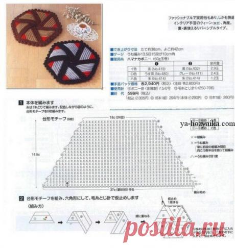 Сидушка на стул крючком схемы. Сидушки крючком схемы