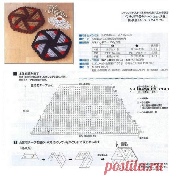 Сидушка на стул крючком схемы. Сидушки крючком схемы