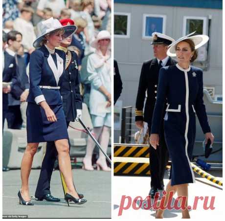 Принцессы Уэльские в схожих нарядах