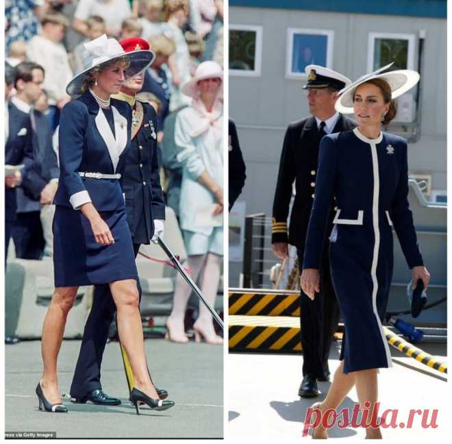 Принцессы Уэльские в схожих нарядах