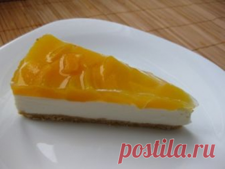 Вкусняшка чизкейк с персиками