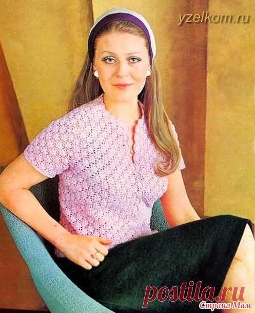 Винтажная кофточка. Крючкок. - ВЯЗАНАЯ МОДА+ ДЛЯ НЕМОДЕЛЬНЫХ ДАМ - Страна Мам