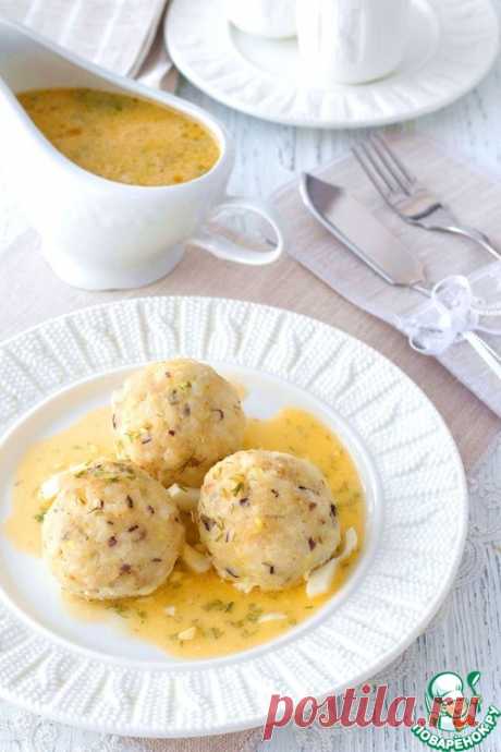 Тефтели из трески под польским соусом – кулинарный рецепт