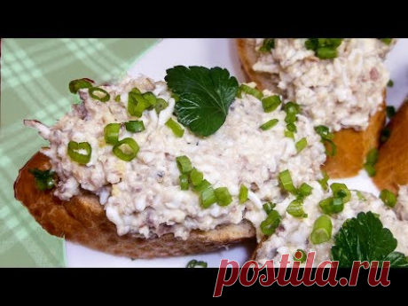 Готовлю когда совсем нет времени.  Быстрая Закуска из Рыбных Консервов